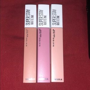 Maybelline lipsticks 3 pack